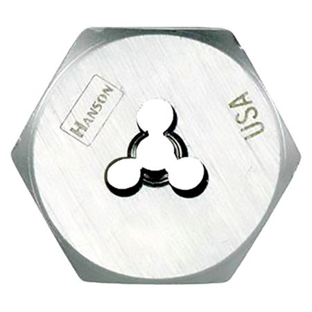 Irwin Hanson High Carbon Steel SAE Hexagon Die 1/4 in. 1 Pc