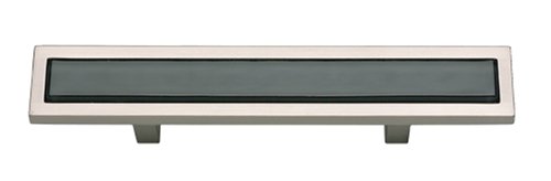 Atlas Homewares 231 Spa 3 Inch Center to Center Bar Cabinet Pull Black / Brushed Nickel Cabinet Hardware Pulls Bar