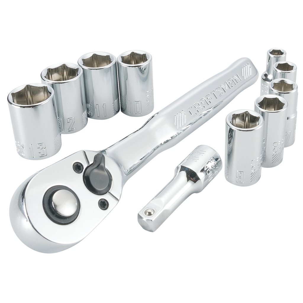 CM SOCKET 11PC 1/4DR MM