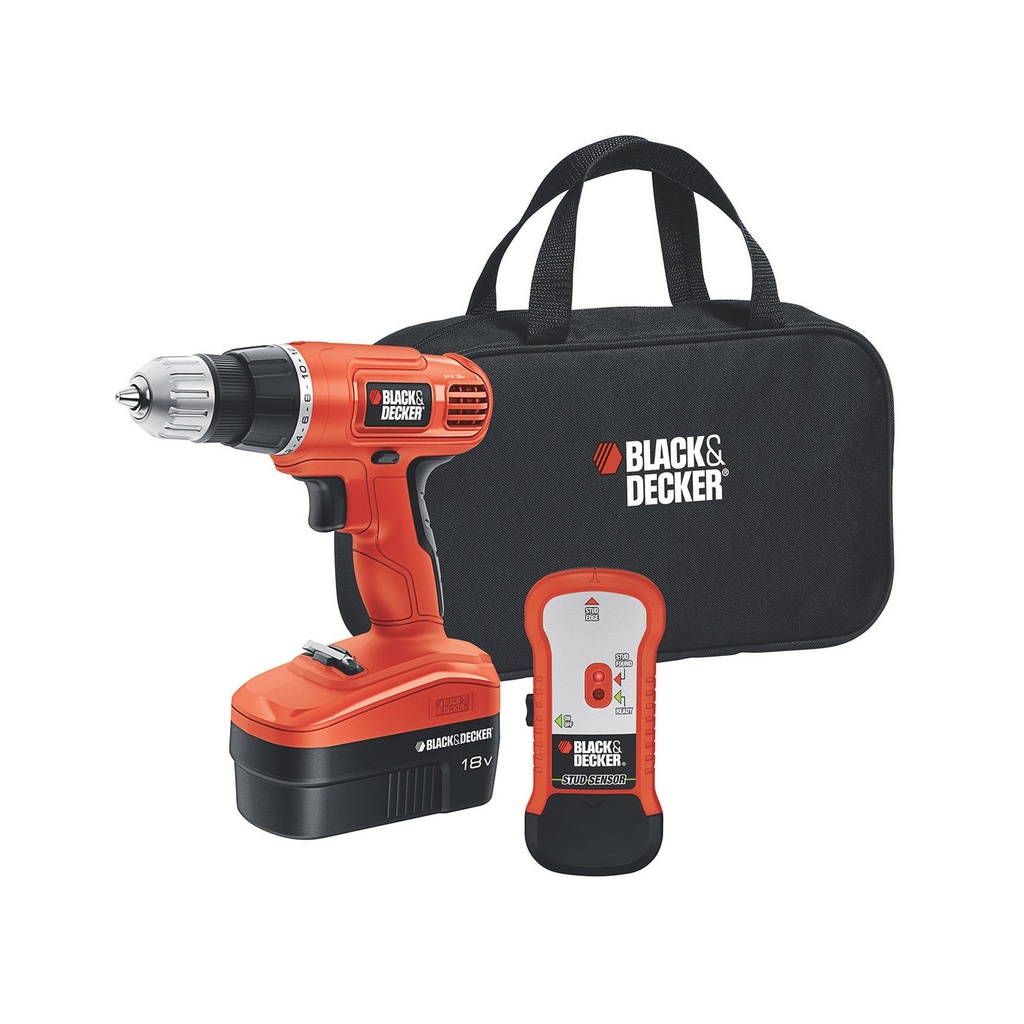 [2365245] B&D CORDLESS DRILL18V W/BAG