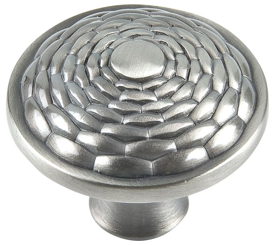 Atlas Homewares 236 Mandalay 1-5/16 Inch Mushroom Cabinet Knob Brushed Nickel Cabinet Hardware Knobs Mushroom