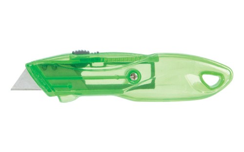 Home Plus 5-1/2 in. Retractable Utility Knife Green 1 Pack