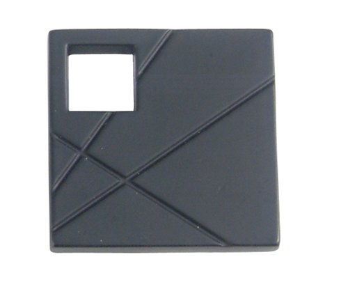 [251RBL] Atlas Homewares 251R Modernist 1-1/2 Inch Square Cabinet Knob Matte Black Cabinet Hardware Knobs Square