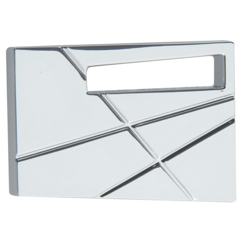 Atlas Homewares 252R Modernist 1-3/4 Inch Rectangular Cabinet Knob Polished Chrome Cabinet Hardware Knobs Rectangular