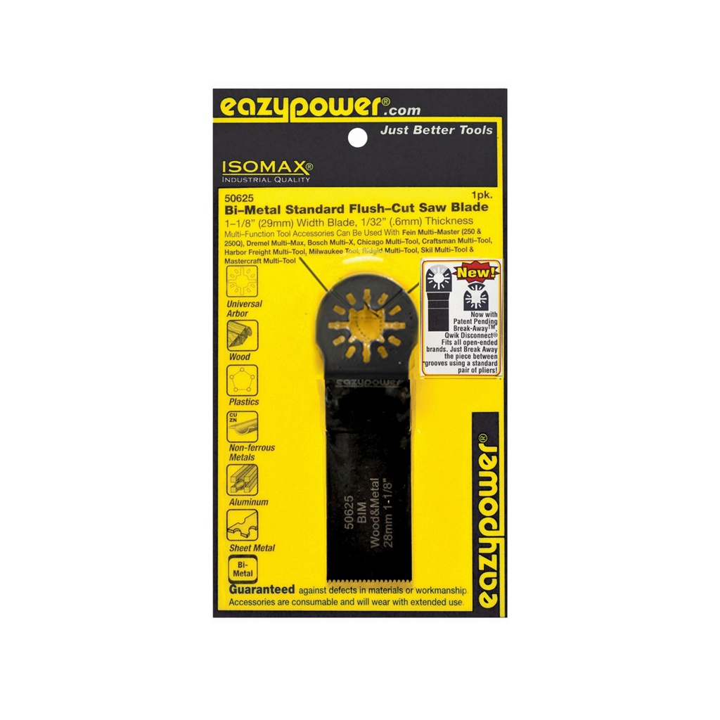 Eazypower Bi-Metal Standard Flush-Cut Saw Blade 28mm 1-1/8in  1pk