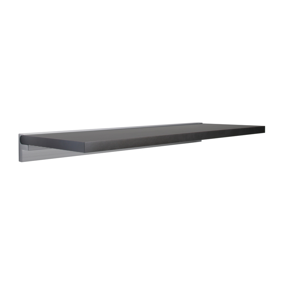 SUMO 31.5 in. W X 11.8 in. D X 0.98 in Anthracite MDF Decorative Wall Shelf Without Brackets