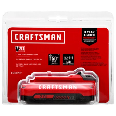 Craftsman V20 CMCB202 2 Ah Lithium-Ion Battery 1 Pc