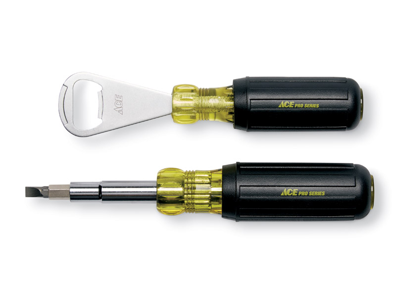 [2829398] Ace 11 Pc. Assorted Multi-Bit Driver 8 in. Carbon Steel