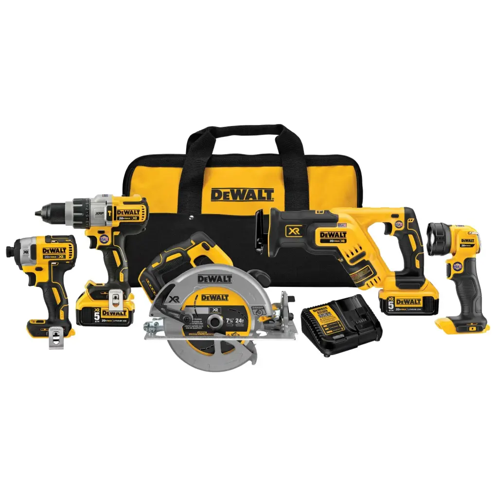 [2881118] DEWALT 20V MAX 5-TOOL CMBO KIT