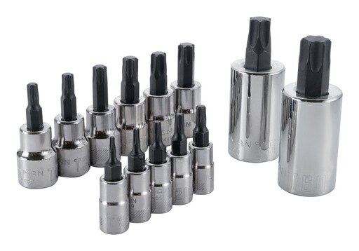 [2885796] Craftsman 1/4 and 3/8 in. Drive Torx Bit Socket Set 13 Pc
