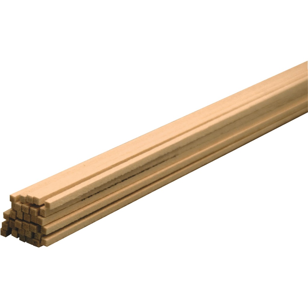 Midwest Products 1/16 in. W X 2 Ft. L X 1/16 in. Basswood Strip #2/BTR Premium Grade