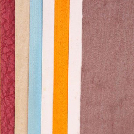 Dyed Wild Color Assortment  3 Sq. Ft. Veneer Pack