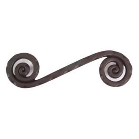Atlas Homewares Scroll Collection Mega Cabinet Pull - Aged Bronze - Left Facing