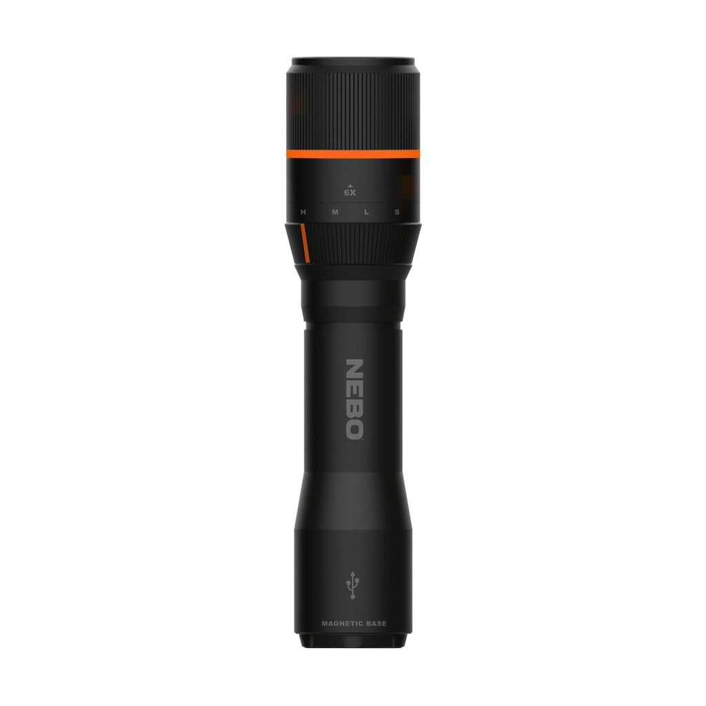 NEBO Davinci 1000 Lm Black LED Rechargeable Flashlight 18650 Battery