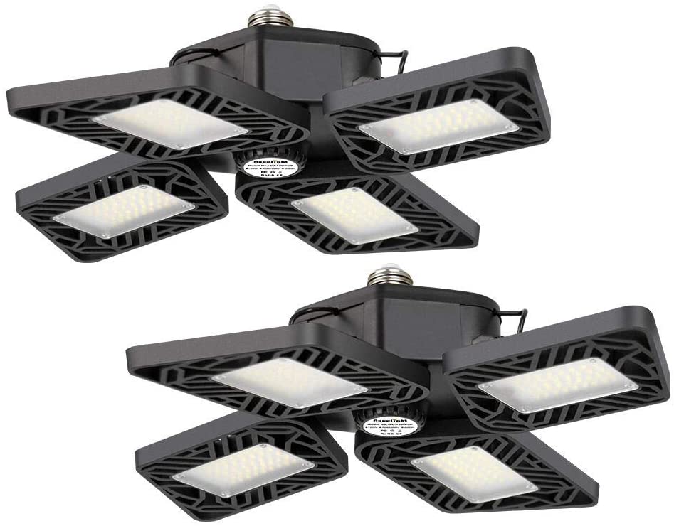 Feit Folding Panel E26 (Medium) LED Garage Bulb Daylight 500 Watt Equivalence 1 Pk