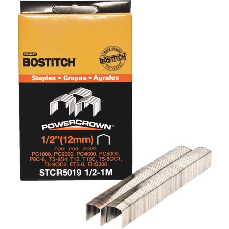 Bostitch STCR-Style 7/16 in. W X 1/2 in. L 18 Ga. Power Crown Staples 1000 Pk
