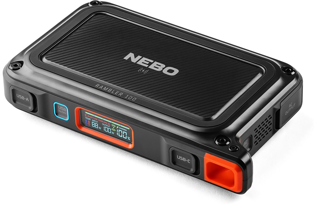 [3014436] NEBO Rambler 100 W Battery Portable Solar Power Station Kit (Battery & Charger)