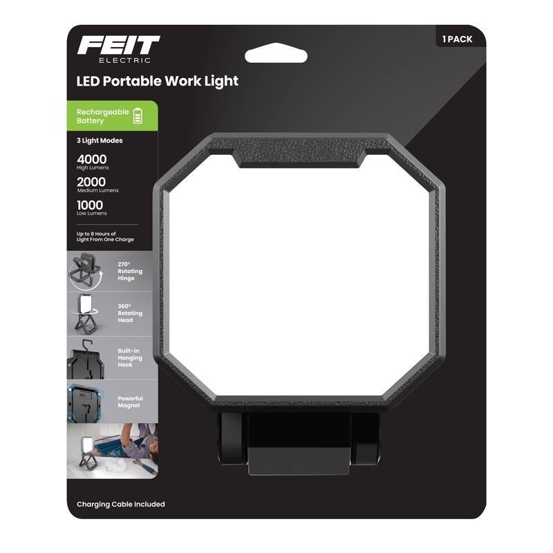 Feit 4000 Lm LED Rechargeable Stand (H or Scissor) Folding Worklight