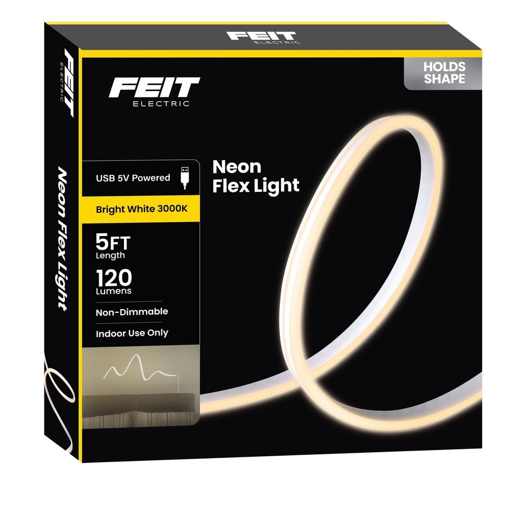 Feit 5 Ft. L White Plug-in LED Tape Light 1 Pk