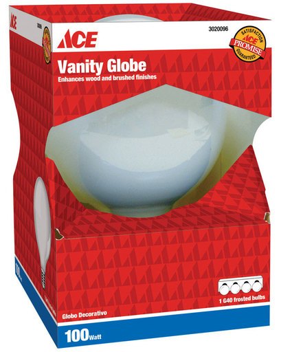 BULB GLOBE G40 100W ACE