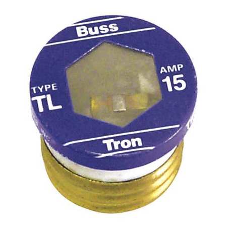 Bussmann 15 Amps Dual Element Plug Fuse 4 Pk
