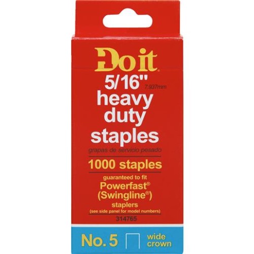 Channellock No. 5 Heavy-Duty Wide Crown Staple, 5/16 in. (1000-Pack) 314765