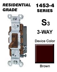 3-WAY GROUNDING SWITCH BROWN
