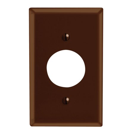 [3218088] Leviton Brown 1 Gang Plastic Outlet Wall Plate 1 Pk