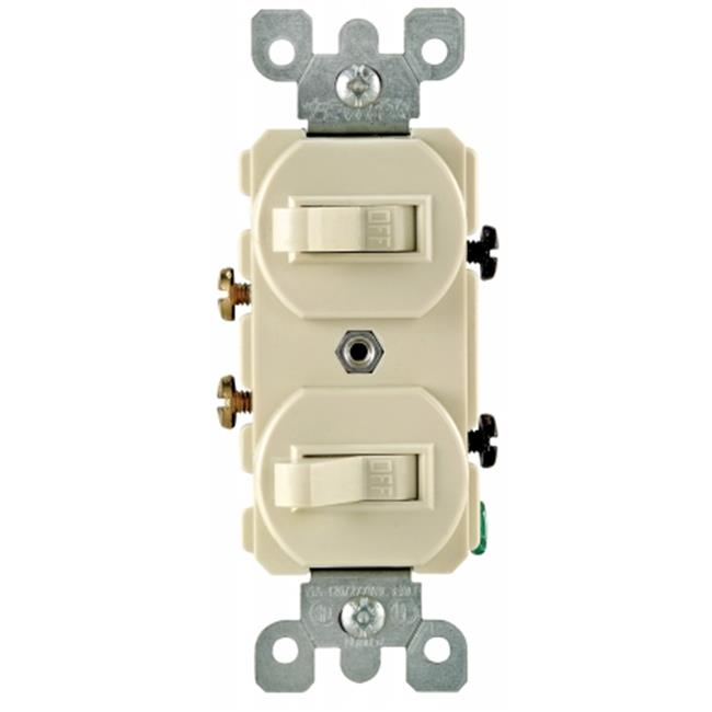 COMBINATION TWO SWITCHES WHITE