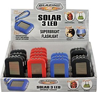 Blazing LEDz Solar 18 Lm Assorted LED Flashlight AAA Battery