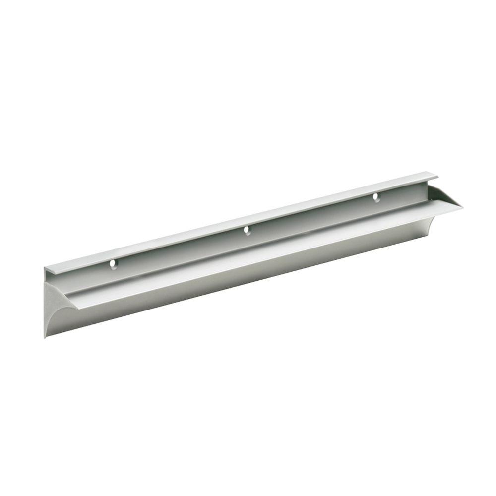 RAIL 0.75 in. Silver Shelf Bracket