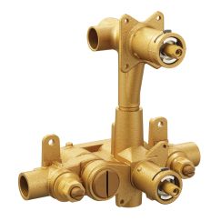 Moentrol Pressure-Balancing Volume-Control 3-Function Transfer Shower Valve with Stops - 1/2 in. IPS/CC Connection