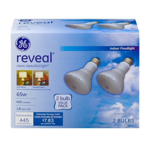 BULB 65W BR30 RVL FLD2PK