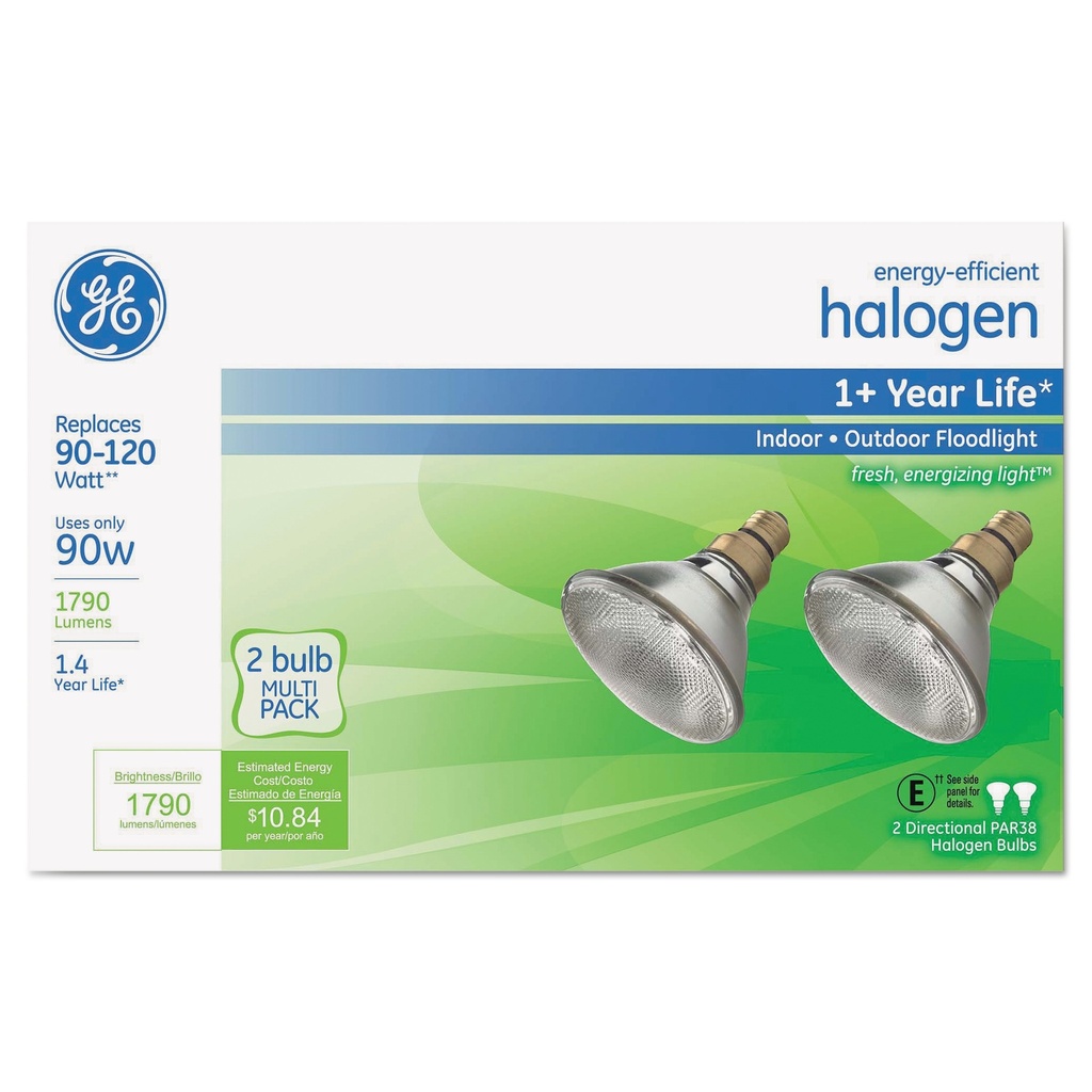 BULB 90W PAR FLOOD 2PK