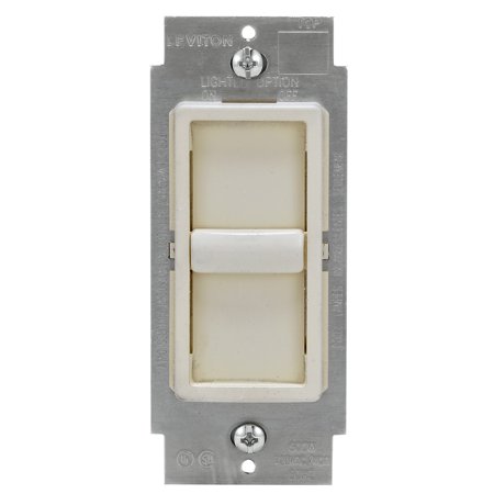 Leviton Decora SureSlide Light Almond 600 W Slide Dimmer Switch 1 Pk