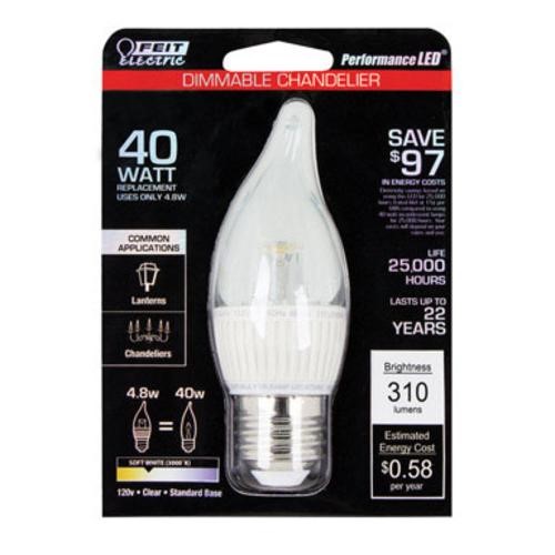 Feit Electric Efc/dm/300/LED LED Accent Bulb, 4.8 Watt, Clear
