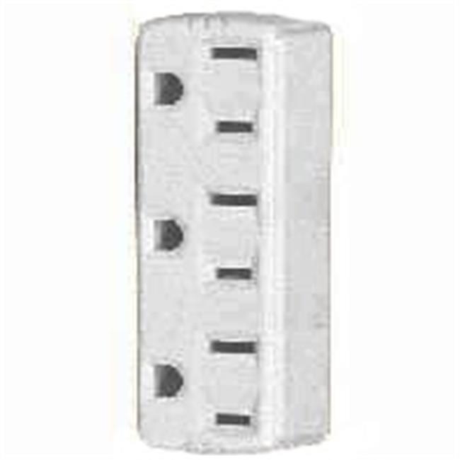 Plug Adapter, Outlet Tap, 5-15R, 0 Ft., White