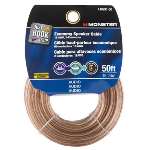 Just Hook It up 50 Ft. L Speaker Wire AWG