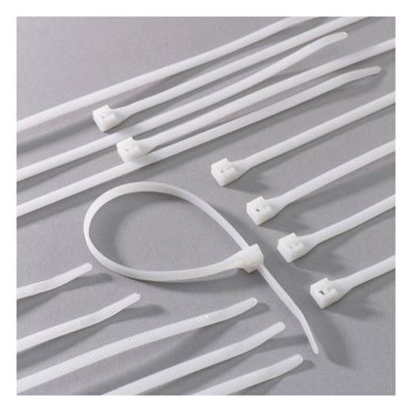 [34801] Cable Tie, 14 in L, 4 in Max Bundle Dia., Natural, Nylon 6/6, 75 Lb Strength
