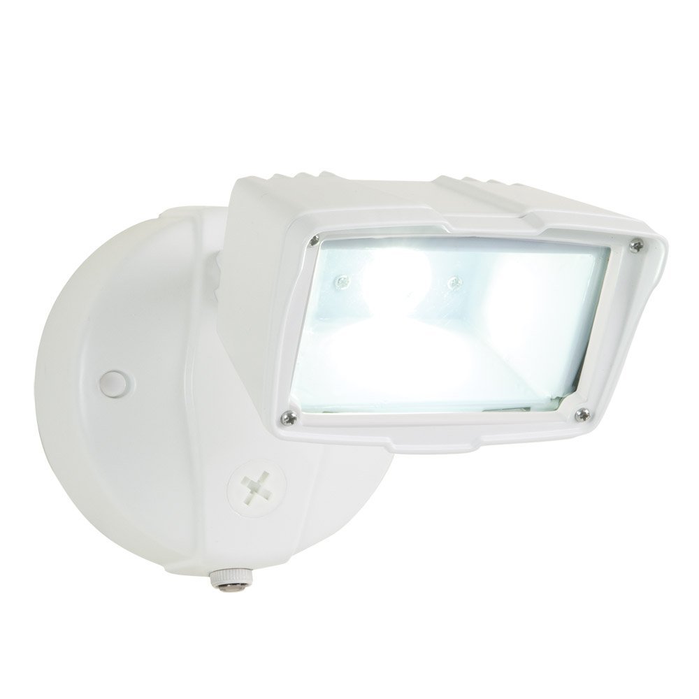 [3494598] All Pro Outdoor Security Energy Star Dusk-to-Dawn Single-Head Small Floodlight, White