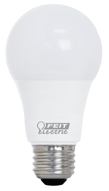 [3514650] 40-Watt Equivalent A19 Dimmable CEC Title 20 Compliant 90+ CRI E26 Medium LED Light Bulb, Bright White 3000K
