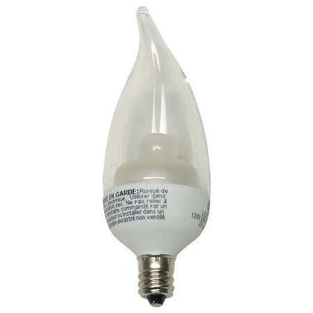 GE 25-Watt Equivalent Crystal Clear Sm Base Decorative Bent Tip LED, 1-Pack