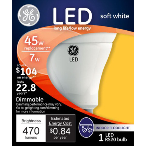 GE 45-Watt Equivalent R20 Soft White Flood  1-Pack