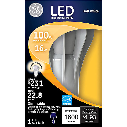 GE LED 16W Omni Soft White Light Bulb