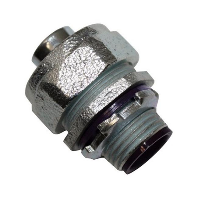 Sigma Engineered Solutions ProConnex 1/2 in. D Zinc-Plated Iron Straight Connector for Liquid Tight