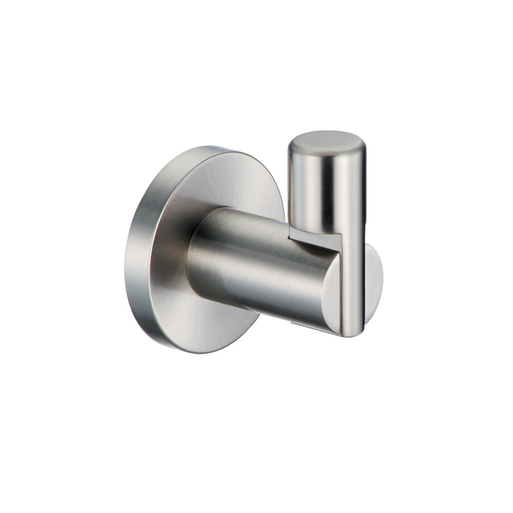 Channel Single Robe Hook in Satin Nickel