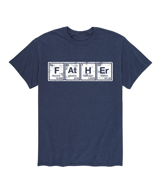 Instant Message Mens Men's Tee Shirts NAVY - Navy 'Father' Chemical Element Tee - Men