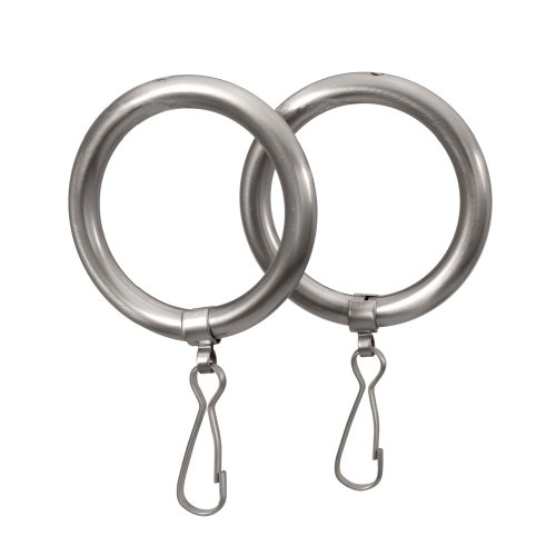 [366002159] Gatco GC835 Shower Curtain Rings Sold as Pair Satin Nickel Bath and Shower Accessories Shower Accessories Curtain Rings