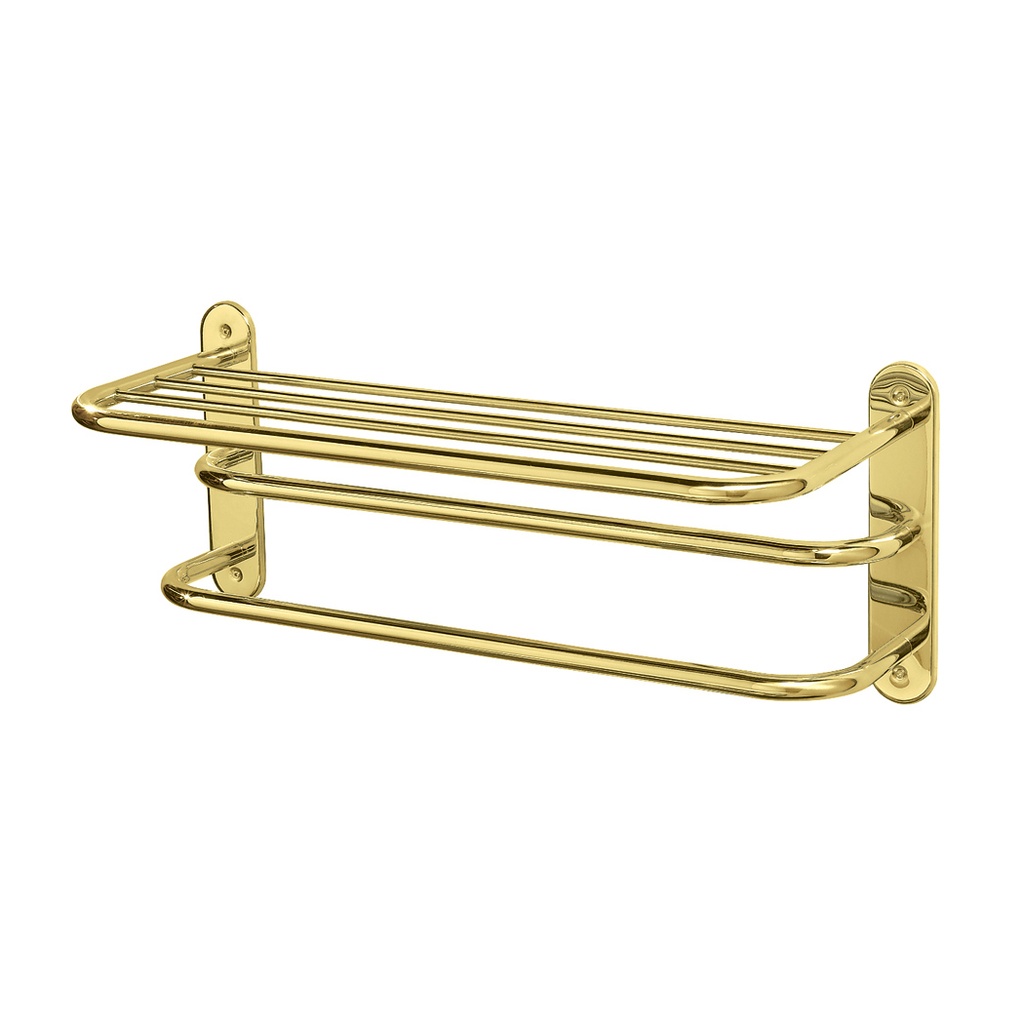 Gatco 26.5 Inch Double Towel Rack 1533 Polished Brass