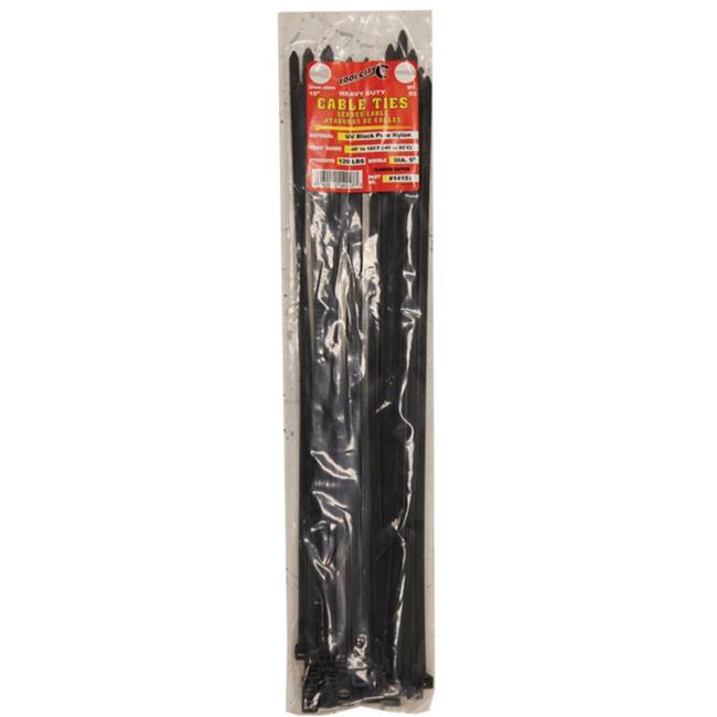 [3766888] Tool City 14157 Cable Tie, Black, 18"